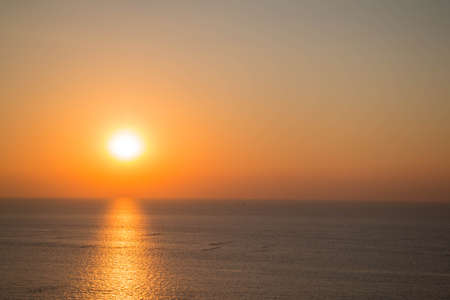 sunset seaの写真素材