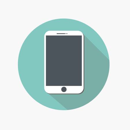 Smartphone icon in trendy flat on grey background.のイラスト素材