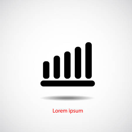 Graph icon, best flat design,illustrationのイラスト素材