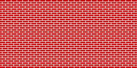 Red brick wall background vector illustrationのイラスト素材