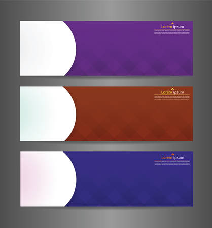 Set three colorful abstract modern banner textureのイラスト素材