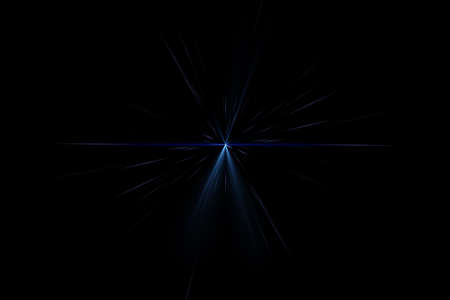 Digital lens flare, sun burst on black background.の写真素材
