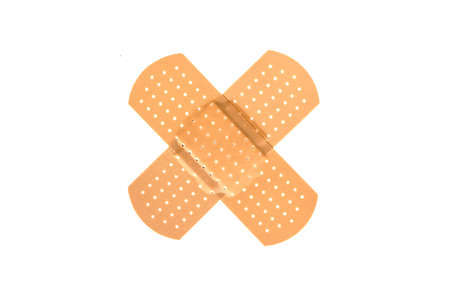 Cross bandaidの写真素材