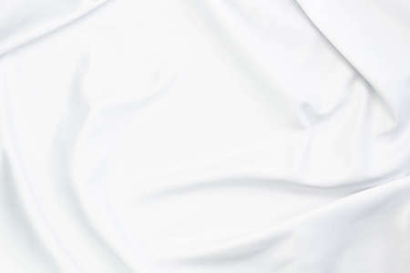 white fabric texture background,crumpled white cloth background.の写真素材