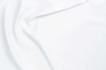 white fabric texture background,crumpled white cloth background.の写真素材