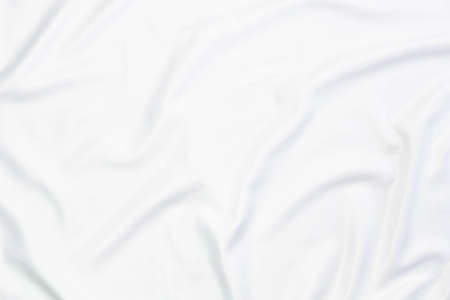 white fabric texture background,crumpled white cloth background.の写真素材