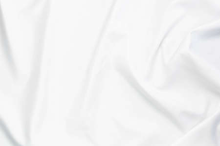 white fabric texture background,crumpled white cloth background.の写真素材