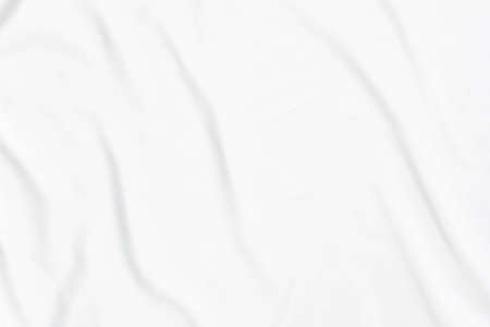 white fabric texture background,crumpled white cloth background.の写真素材