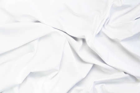 White fabric texture that is white cloth surface background with beautiful soft blur pattern.の写真素材