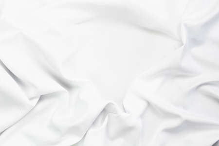 White fabric texture that is white cloth surface background with beautiful soft blur pattern.の写真素材