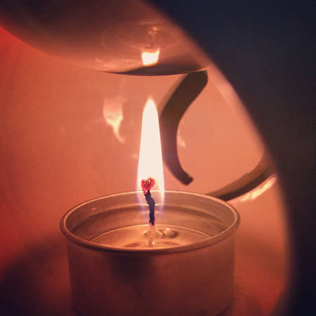 The candle light