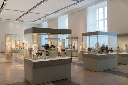 BERLIN, GERMANY - FEBRUARY 2, 2016: The Altes Museum is a museum building on Museum Island in Berlin, Germany. Since restoration work in 2010/11, it houses the Antikensammlung of the Berlin State Museums.のeditorial素材