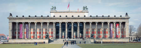 BERLIN, GERMANY - FEBRUARY 2, 2016: The Altes Museum is a museum building on Museum Island in Berlin, Germany. Since restoration work in 2010/11, it houses the Antikensammlung of the Berlin State Museums.のeditorial素材