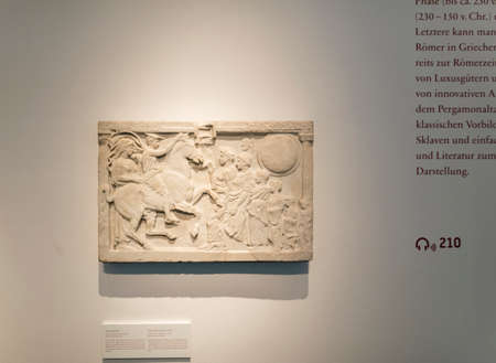 BERLIN, GERMANY - FEBRUARY 2, 2016: The Altes Museum is a museum building on Museum Island in Berlin, Germany. Since restoration work in 2010/11, it houses the Antikensammlung of the Berlin State Museums.のeditorial素材