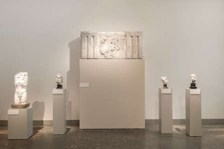 BERLIN, GERMANY - FEBRUARY 2, 2016: The Altes Museum is a museum building on Museum Island in Berlin, Germany. Since restoration work in 2010/11, it houses the Antikensammlung of the Berlin State Museums.のeditorial素材