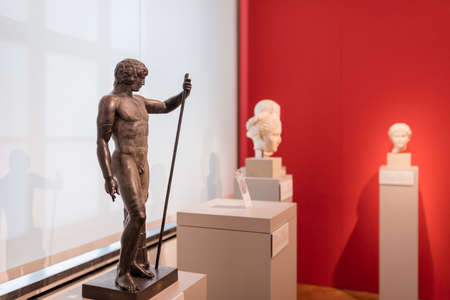 BERLIN, GERMANY - FEBRUARY 2, 2016: The Altes Museum is a museum building on Museum Island in...
