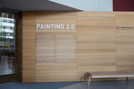 MUNICH, GERMANY - FEB 3 2016: The Brandhorst Museum was opened in Munich on May 21, 2009. It displays about 200 exhibits from collection of modern art of the heirs of the Henkel trust Udo Fritz-Hermann and Anette Brandhorst.のeditorial素材