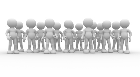 3d people - human character - group  This is a 3d render illustration の写真素材