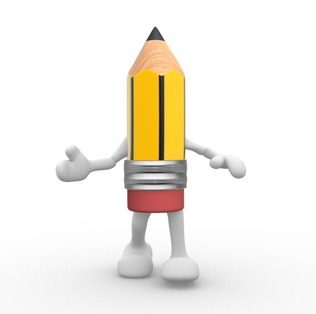 3d  pencil. 3D renderの写真素材