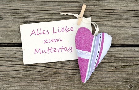 heart and mothers day cardの写真素材