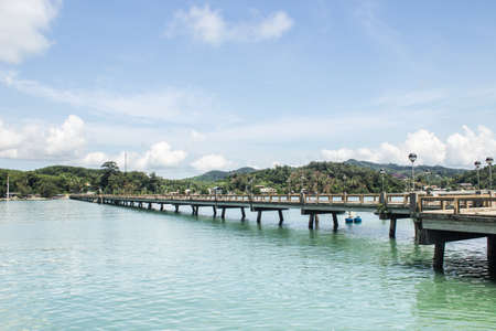 pier at the seaの写真素材