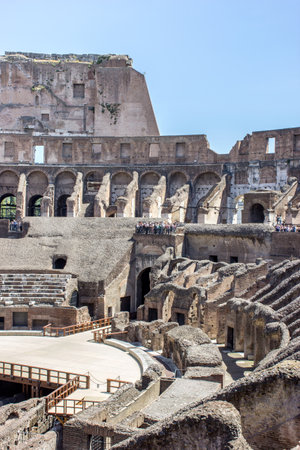 Interior of the Colosseum in Rome
