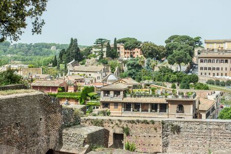 View of Rome from the Palatine Hillの写真素材