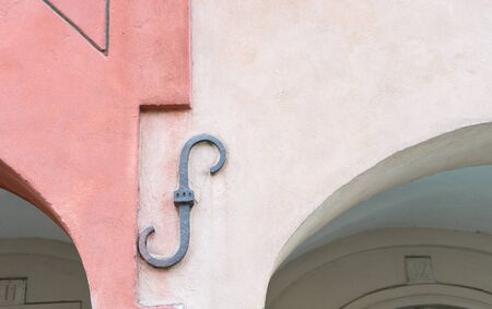 Architectural detail of a medieval market building