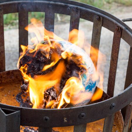 A Burning globeの写真素材