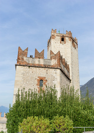 Rocca Scaligera in Malcesine in Italyのeditorial素材