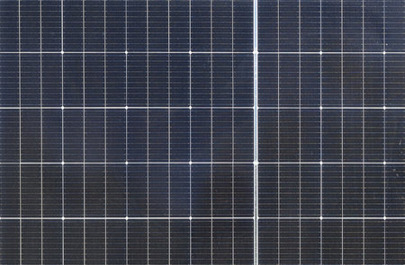 Detailed shot of a solar panel