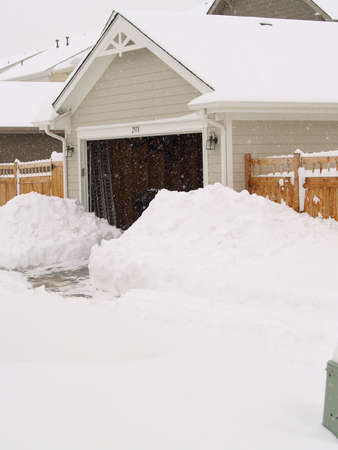 Holiday Blizzard of 2006, Denver, COの写真素材