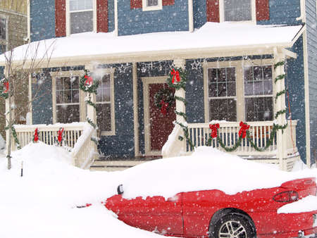 Holiday Blizzard of 2006, Denver, COの写真素材
