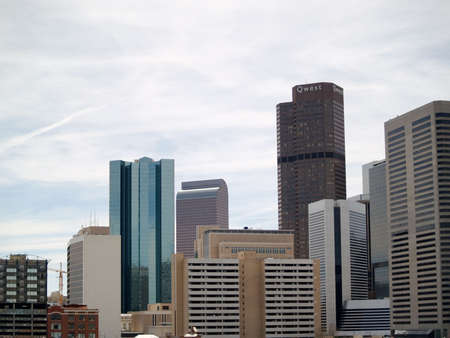 Downtown, Denver, CO buildings as viewed from southwest to east.の写真素材