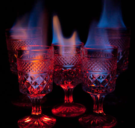 Drinks on Fireの写真素材
