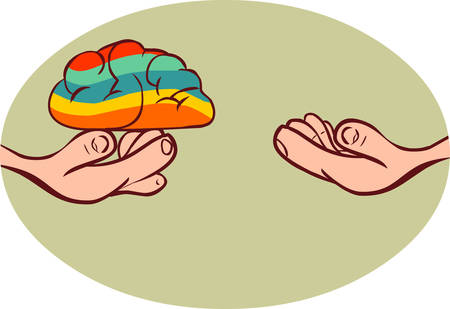 vector illustration of a counselのイラスト素材