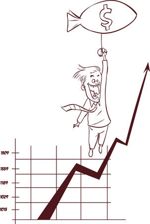 Vector Illustration of a dollar tabloのイラスト素材