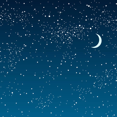 Vector Astronomical background. The stars in the night sky.のイラスト素材