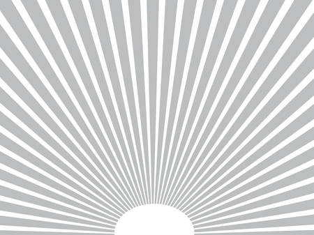 Grey rays of the sun on a white background.のイラスト素材