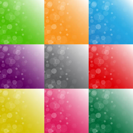 Vector abstract background. Set backgrounds with colorful circles.のイラスト素材