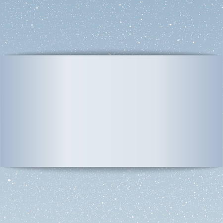 Vector white snow falling on blue background.のイラスト素材