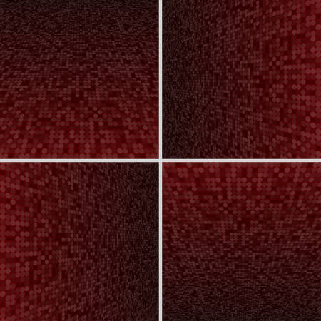 Set Abstract Dotted Halftone Effect Vector Background. Perspective Halftone Vector Background. Vector Background with Copy-Space. Red Perspective Background. Vector illustration for Web Design.のイラスト素材