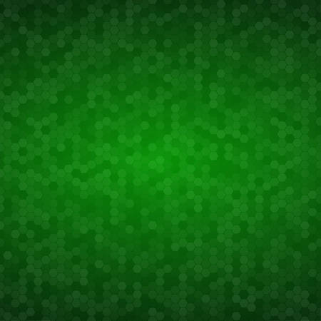 Mosaic Tile Honeycomb Vector Background. Comb Halftone Fone. Green Background. Vector illustration...