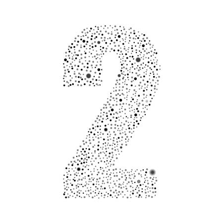 Number vector design. Excellent illustration. Modern numbers circle grey symbol icon.のイラスト素材