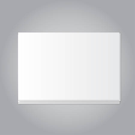 Set of paper rectangle banner template for business design, infographics. Vector illustration . Mock up. Mockup. Web graphic for your design. A4.のイラスト素材