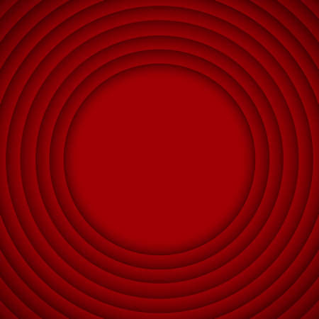 Concentric Circle Red Elements Background. illustration. Background with 10 Circles from Shadow. Wed Design.のイラスト素材