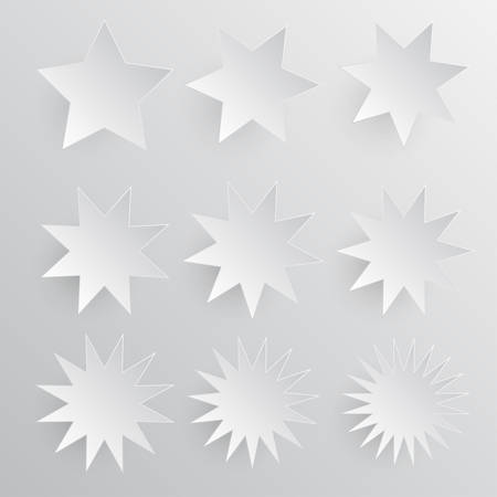 Paper template for business design, infographics. illustration . object for your idea. Mockup. Star. Stars.のイラスト素材