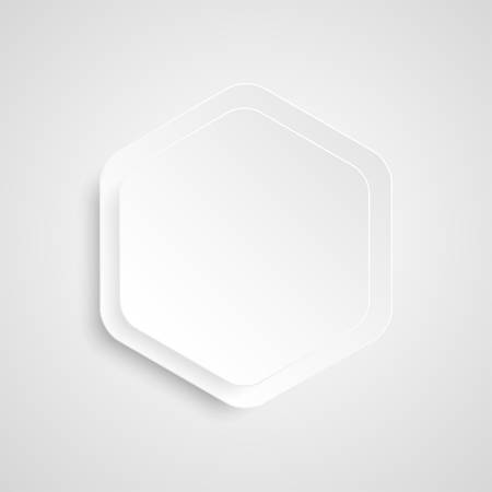 Paper template for business design, infographics. illustration . object for your idea. Mockup. Hexagon honeycomb.のイラスト素材