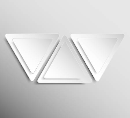 Paper template for business design, infographics. illustration . object for your idea. Mockup. Triangle.のイラスト素材