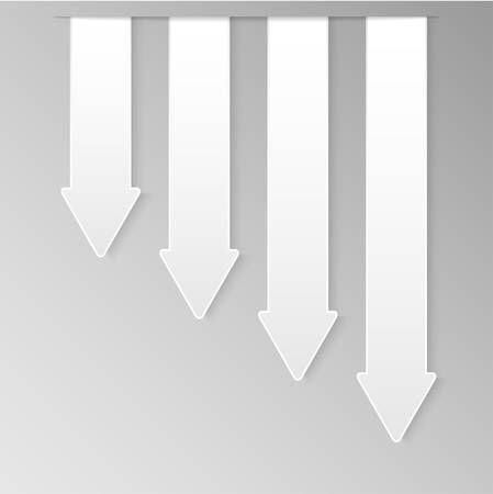 Paper template for business design, infographics. illustration . object for your idea. Mockup. Arrow, direction, pointer.のイラスト素材